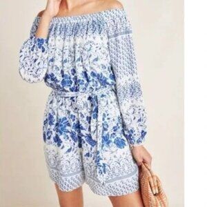 Anthropologie Clemente Off The Shoulder Romper Size S